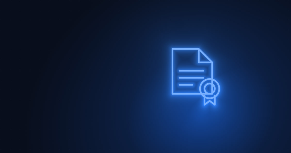 KVKK & Compliance category cover — a sealed document icon on a dark navy background