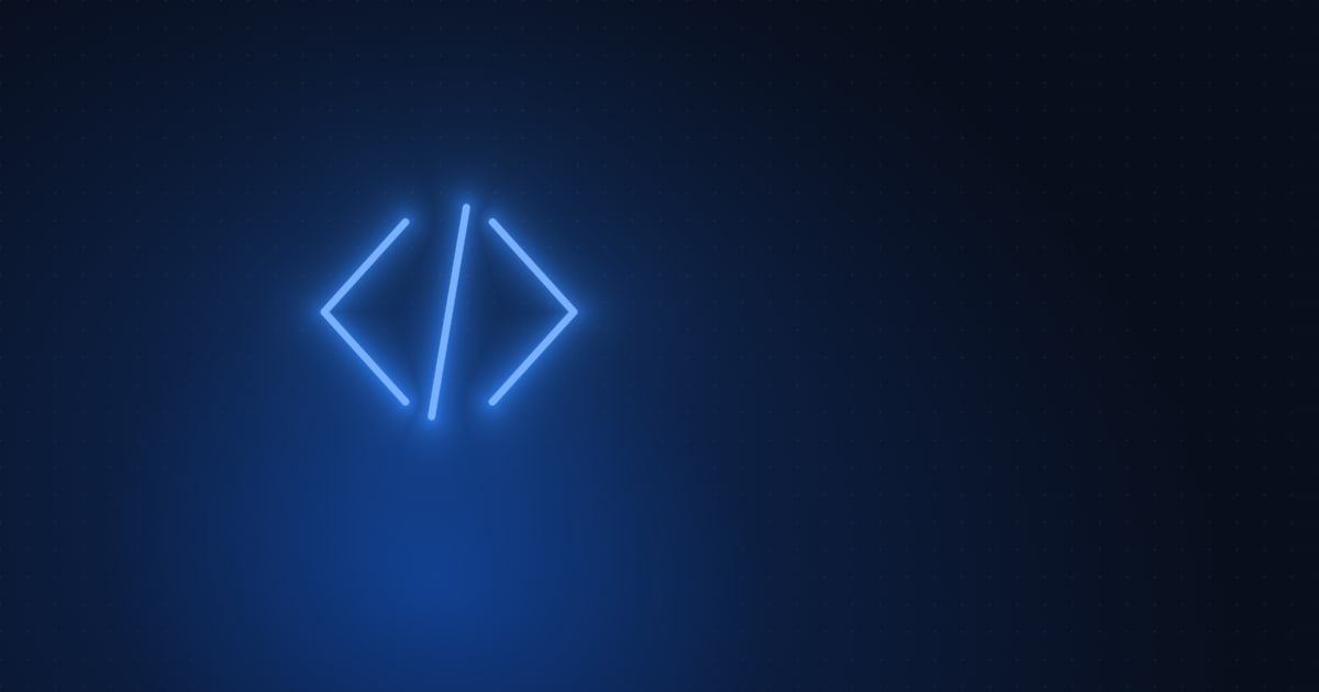 Software & Web category cover — a code brackets icon on a dark navy background