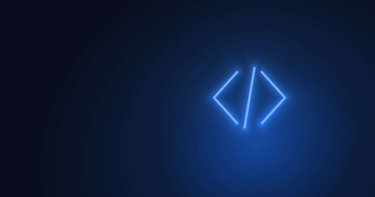 Software & Web category cover — a code brackets icon on a dark navy background
